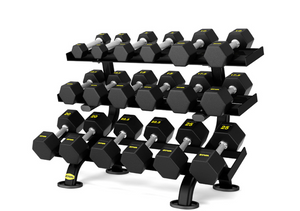 Soporte para mancuernas hexagonal ZIVA de 6 pares