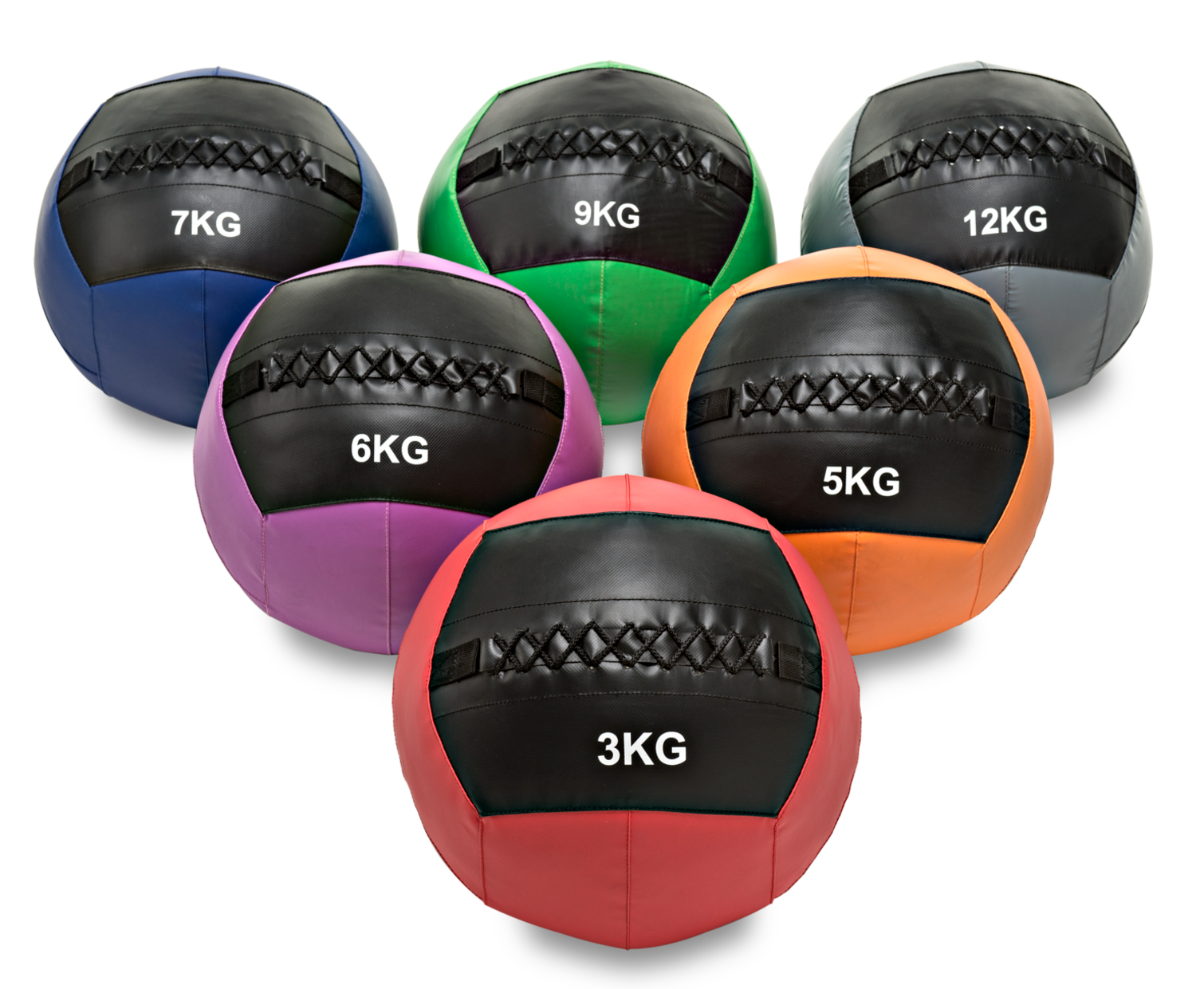 Wall Ball Doble costura Color- De 3 kg a 12 Kg