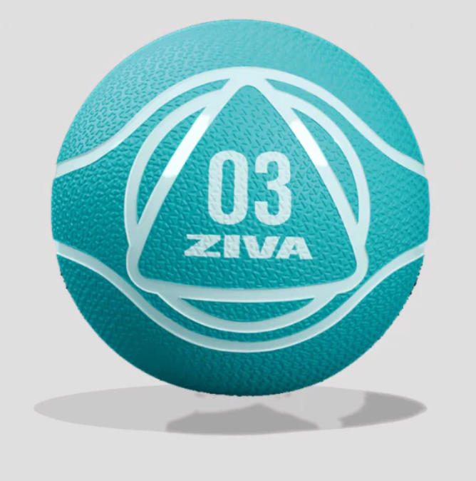 Balón Medicinal ZIVA CHIC de 2 kg-10 Kg. Turquesa
