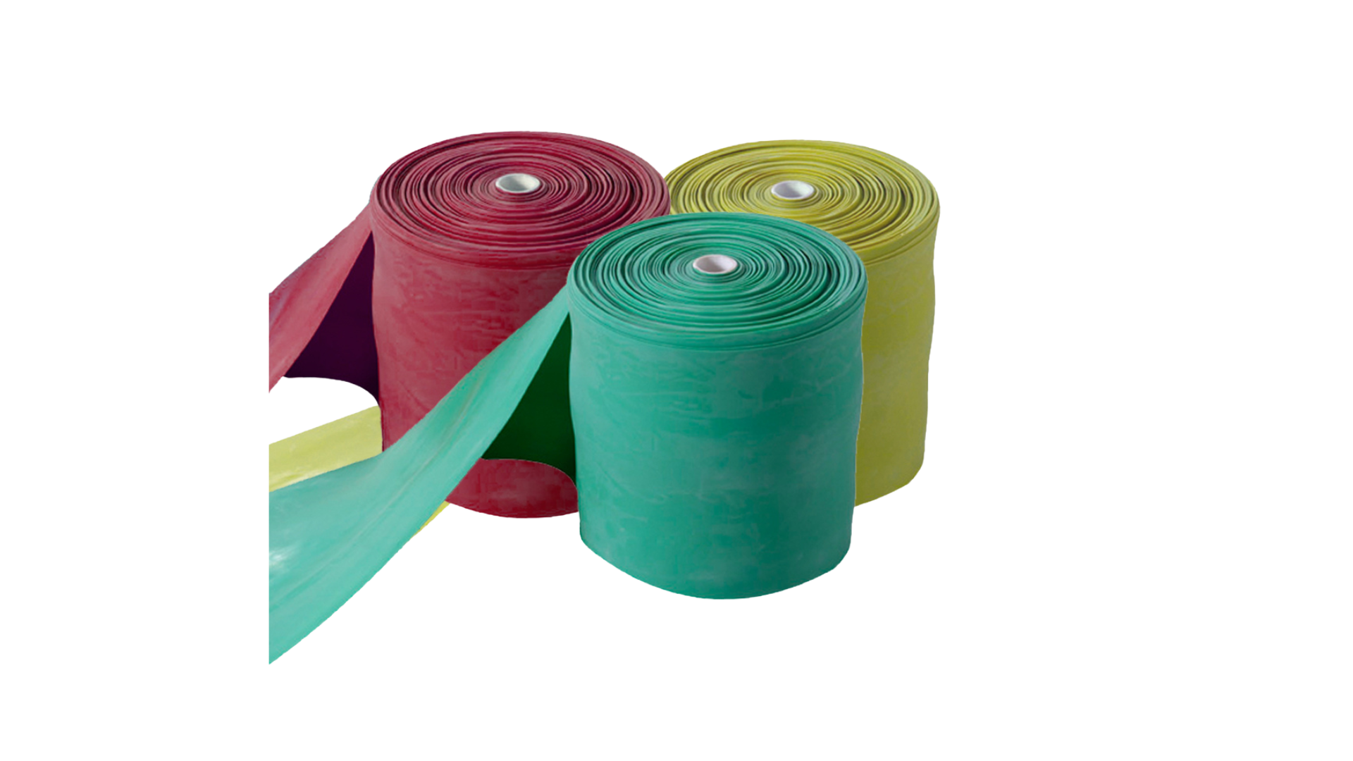 Bandas de látex. Rollos 25mts