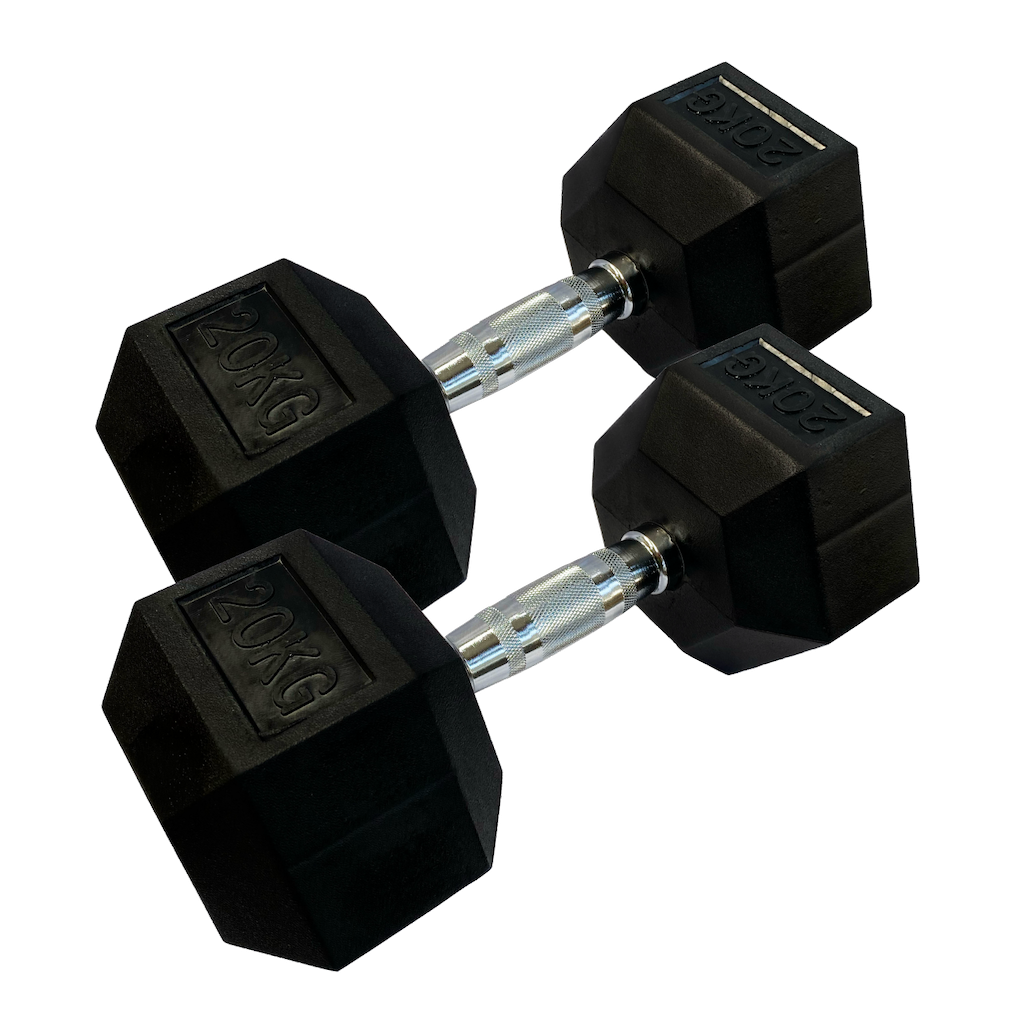 Juego de Mancuerna hexagonal de 2,5 a 20 Kg (180 kgs)