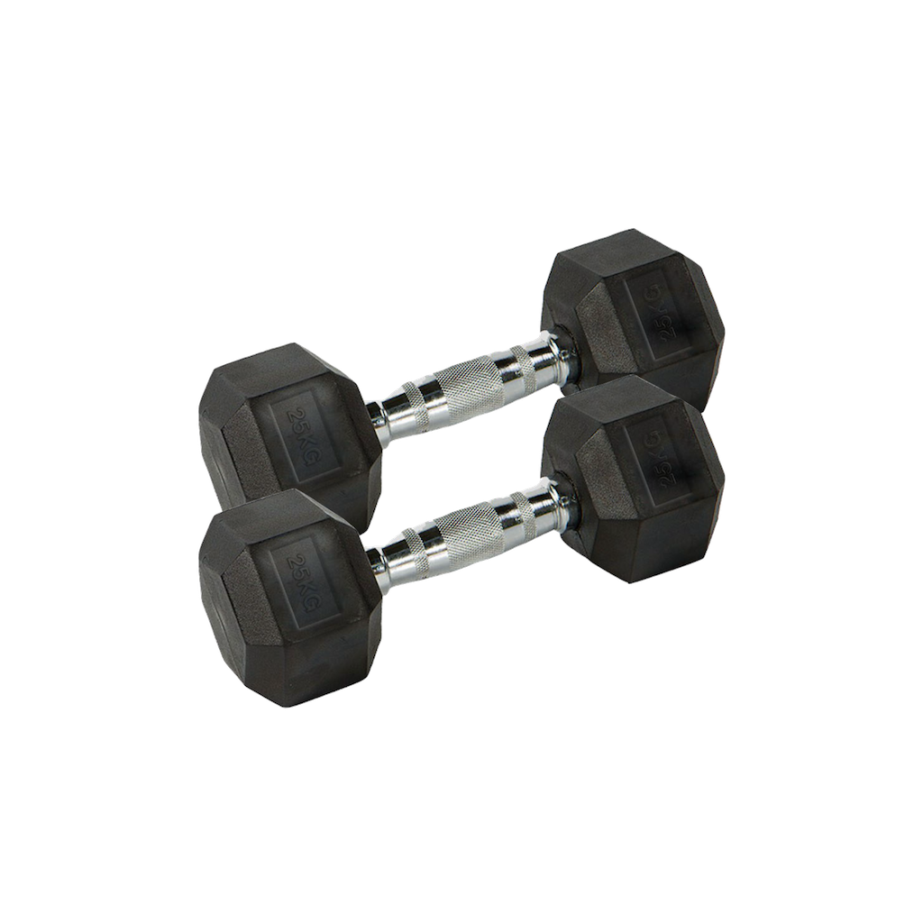 Juego de Mancuerna hexagonal 2,5 A 25 (275 kgs)