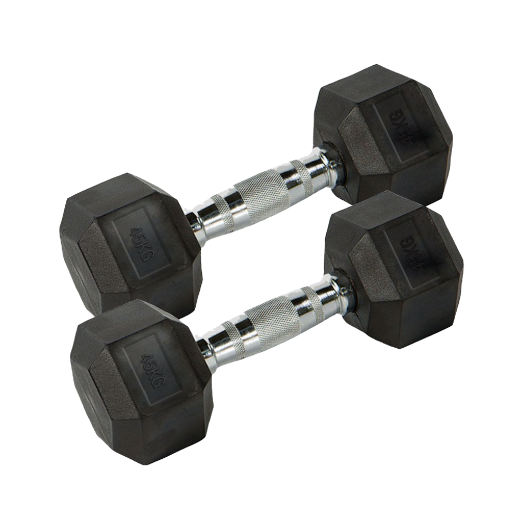 Juego de Mancuerna hexagonal de 2,5 Kg a 45 Kg (855 kgs)