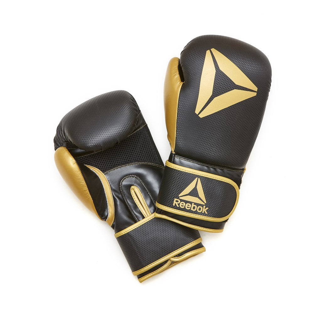 Guantes de Boxeo Reebok – Negro y Dorado