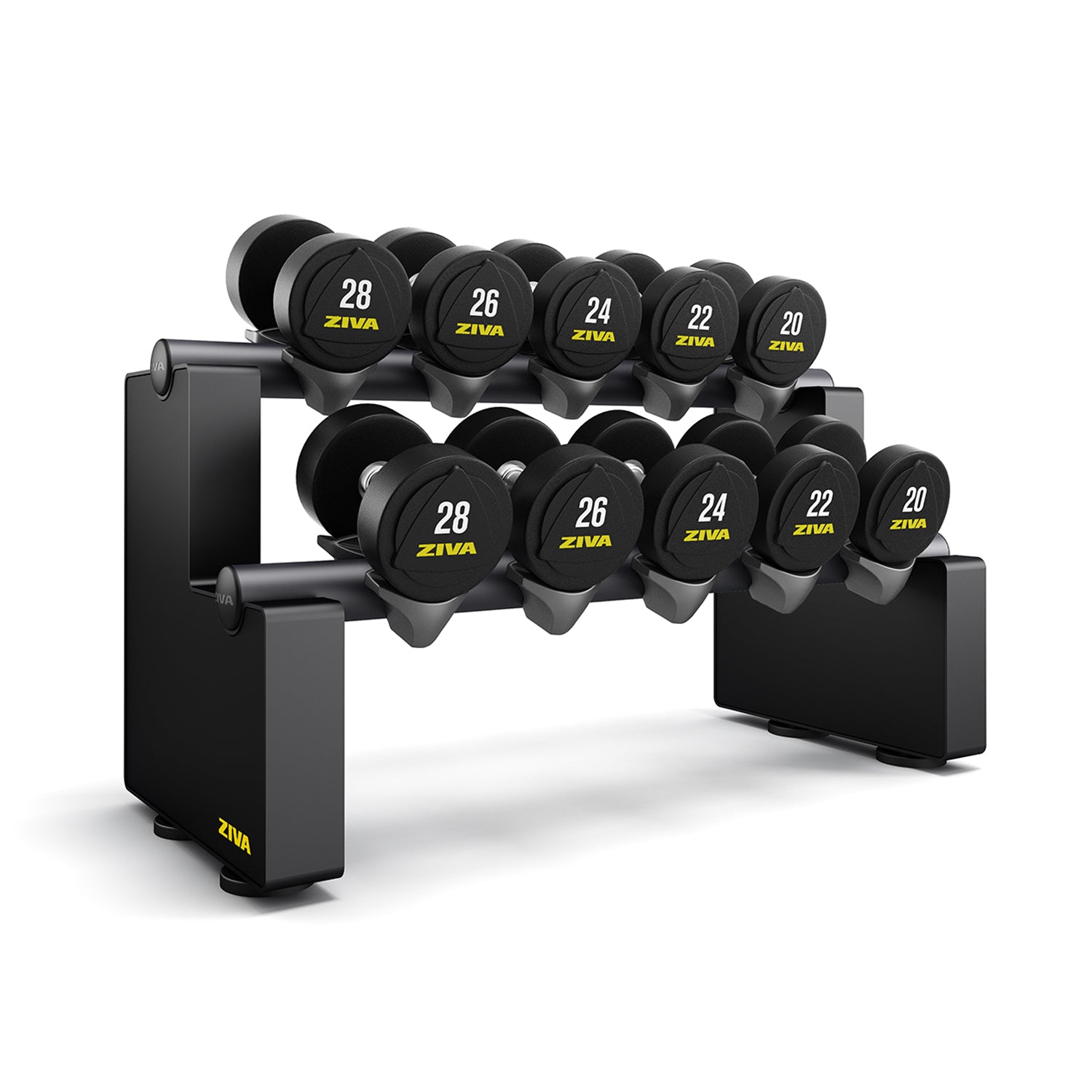 Soporte horizontal para mancuernas de 5 pares ZIVA