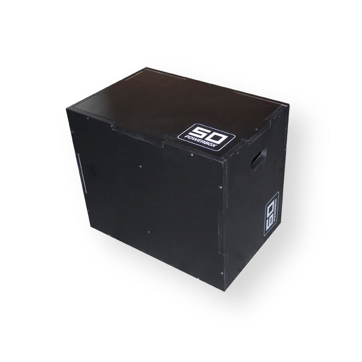 Cajón Pliométrico Madera 40-50-60 cms (NEGRO) Desmontado